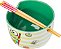Tigela de cerâmica para macarrão ramen e arroz com estampa de comida Hello Kitty e amigos Keroppi da Silver Buffalo, com capacidade para 20 onças, incluindo hashi, própria para microondas. - Imagem 4