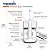 Escova de Dentes Elétrica Waterpik Sonic-Fusion 2.0 Professional com Fio Dental, Combo de Escova de Dentes Elétrica e Irrigador Bucal 2 em 1, Branco - Imagem 4
