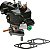 Carburador Completo Novo 1403-0001 Compatível com/Substituição para John Deere 440, 45 Combine, 450 Crawler, 55 Combine 102631AS, 10A18173, 14996, 17A40, - Imagem 4