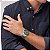 Relógio esportivo inspirado em mergulho para homens da Fossil Blue com pulseira de aço inoxidável, silicone ou couro. - Imagem 5