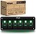 Painel de Interruptores Roçador Nilight 6 Gang 5Pin On Off Toggle Holder de Alumínio 12V 24V Dash Pre-Wired Interruptores com Iluminação Verde para Carros, Barcos, RVs e - Imagem 1
