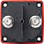 Interruptor de bateria Blue Sea Systems 6005 série m ON/OFF com chave, vermelho - Imagem 2