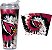 Rico Industries NFL Futebol Glitter 24oz Copo de acrílico com tampa articulada, oficialmente licenciado Copo de parede dupla com glitter e canudo - Imagem 1