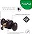 Maçaneta para porta de passagem de casa ou closet Design House 779173 Egg, preto fosco - Imagem 3