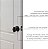 Maçaneta para porta de passagem de casa ou closet Design House 779173 Egg, preto fosco - Imagem 4