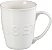 Caneca de café extra grande Le Creuset Stoneware 20 oz, com logotipo, branca - Imagem 1