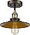 Luminária de Teto Semi-Embutida em Bronze Envelhecido com Estilo Industrial de 1 Luz da Chloe Lighting CH854012RB09-SF1 - Imagem 1
