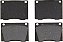 Conjunto de pastilhas de freio dianteiras de disco cerâmico Raybestos Element3 de reposição para modelos selecionados de Asuna Sunrunner, Chevrolet, Geo, GMC Tracker, Suzuki Sidekick / X90 anos de modelo (PGD418C) - Imagem 1
