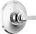 Kit de acabamento para válvula de chuveiro de cromo de uma função da série Delta Faucet Tetra 14, Maçaneta de chuveiro, Kit de acabamento para chuveiro Delta, Cromo Lumicoat T14089-PR (Vál - Imagem 1