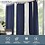 Elrene Home Fashions Matine Solid Tab-Top Painel de Cortina Indoor/Outdoor, 52 polegadas x 108 polegadas, Azul - Imagem 2