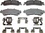 Conjunto de pastilhas de freio a disco cerâmicas Wagner Brake ThermoQuiet QC792A - Imagem 1