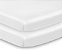 Lençol ajustável e capa à prova d'água BreathableBaby All-in-One, para colchão de berço mini de 38 x 24/97 x 61 cm, branco (pacote com 2) - Imagem 1