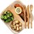 Conjunto de Talheres de Bambu de 8 polegadas - Conjunto de Talheres de Bambu Eco-Friendly Garfo, Colher e Faca: Perfeito para Restaurantes, Eventos de Catering e Food Trucks - Descartável e Com - Imagem 1