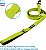 Peitoral para cães Voyager com duplo engate para coleira, controle antipuxão, ajustável, macio mas resistente para cães médios e grandes com tecnologia refletiva 3M - conjunto de peitoral e coleira (verde - Imagem 3