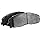 Pastilhas de freio de alto desempenho da Dynamic Friction Company Ultimate Duty 1400-0898-00 - Conjunto traseiro - Imagem 3
