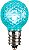 Lâmpada Vickerman G30 LED Azul Facetado E12 Base de Níquel .38 Watts, Dimável, 25 Lâmpadas por Pacote - Imagem 1