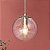 Luminária Pendente de Ouro da Optimant Lighting para Ilha de Cozinha, Lustre Pendente Moderno com Globo de Vidro e Fio Transparente para Hall de Entrada, Corredor, Quarto e Sala de Jantar. - Imagem 1