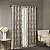 Cortinas Blackout Total Bentley SUN SMART para Janela, Ogee Tricotado Jacquard, Decorativa para Sala de Estar com Ilhós, Isolamento Térmico, Bloqueio de Luz para Quarto e Apartamento 50x84, Bege. - Imagem 2
