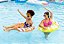 Monções [Cítrico] 2-Pack de Luxo Bóias de Piscina Flutuadores de Natação Tubo de Praia Flutuador de Anel Tubos Flutuantes. - Imagem 3