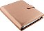 Organizador Filofax Saffiano Metallic, Tamanho A5, Rosa Dourado - Capa com Acabamento Metálico Brilhante, Seis Argolas, Agenda Semanal Multilíngue, 2024 (C022572-24) - Imagem 2