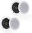Sistema de alto-falantes domésticos Pyle Pair 5.25” Flush Mount in-Wall in-Ceiling 2-Way Spring Loaded Quick Connections Dual Polypropylene Cone Polymer Tweeter Stereo Sound 150 Watts (PDIC1651RD) Branco - Imagem 1
