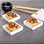 Pratos Mini de 2,5 Polegadas da Restaurantware, 10 Pratos Quadrados para Molho Seguros para Forno - Microondas Seguro, Sirva Aperitivos, Sobremesas ou Condimentos, Pratos de Porcelana Branca para - Imagem 3