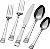 Conjunto de talheres de aço inoxidável International Silver Kensington 20 peças, serviço para 4 - Imagem 1