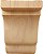 Suportes de Madeira Ekena Millwork BKTW05X05X08BERO Bedford, 5 1/4W x 5D x 7 1/2H, Carvalho Vermelho - Imagem 2