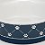 Conjunto de tigelas para animais de estimação com estampa de patas de treliça, à prova de micro-ondas e lava-louças, fundo de silicone antiderrapante para menos bagunça, médio 6x2, mar - Imagem 2