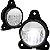 Luzes de neblina LED completas com refletor, compatíveis com os modelos Volvo VNR 300 400 640 2018-2020, lente cromada transparente. - Imagem 1