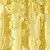 Painel de cortina de janela Lush Decor Riley - Detalhes de laço feitos à mão encantadores - Cortina única elegante para sala de estar, sala de jantar ou quarto - 54 L x 95 A, Amarelo - Imagem 3