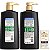 Kit de shampoo e condicionador reequilibrantes de carvão preto e óleo de flor de cominho preto Garnier Whole Blends para couro cabeludo oleoso e pontas secas com amostra, 26,6 Fl Oz, 1 kit ( - Imagem 2