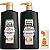 Kit de shampoo e condicionador reequilibrantes de carvão preto e óleo de flor de cominho preto Garnier Whole Blends para couro cabeludo oleoso e pontas secas com amostra, 26,6 Fl Oz, 1 kit ( - Imagem 1