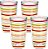 Copos isolados de parede dupla Tervis feitos nos EUA mantêm bebidas frias e quentes, 16oz - 4 unidades, listras ensolaradas. - Imagem 1