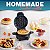 Fabricante de Waffles Recheados Macios Antiaderente Elite Gourmet EWM380M, Waffles Gordinhos de 1,5 Polegadas, Batatas Fritas, Keto, Lanches, Sanduíche, Ovos, Fácil de Limpar, M - Imagem 4