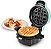 Fabricante de Waffles Recheados Macios Antiaderente Elite Gourmet EWM380M, Waffles Gordinhos de 1,5 Polegadas, Batatas Fritas, Keto, Lanches, Sanduíche, Ovos, Fácil de Limpar, M - Imagem 1