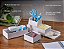 Organizador de mesa e estação de carregamento Bostitch Office Konnect, 2 portas USB e 2 tomadas, carrega telefones e tablets, bandeja de acessórios, design de 4 peças, branco. - Imagem 3