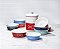 Pote de Armazenamento Vermelho Le Creuset em Aço Esmaltado com Puxador de Aço Inoxidável, 4.25qt - Imagem 4