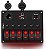 Painel de Interruptor Basculante ON Off de 6 vias Nilight com Iluminação Traseira Vermelha 12V 24V Voltímetro Digital LED 3.1A Carregador USB Duplo Tomada para Isqueiro de Cigar - Imagem 1