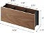 Organizador de mesa Yamazaki Home Caddy - Porta-controles remotos de TV e suporte para canetas | Aço + Madeira, Tamanho Único, Marrom - Imagem 5
