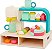 B. toys- Mini Chef - Conjunto de Jogo para Cafeteria - Brincadeira de Faz de Conta - Conjunto de Cafeteria - Máquina de Café, Xícaras, Padaria, Sobremesas - Conjunto de Brincadeira de - Imagem 1