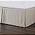 Saiote de cama de linho sob medida HiEnd Accents Hera, tamanho Super Queen, cor sólida de tan claro, estilo luxuoso de cama romântica shabby chic tradicional costeira. - Imagem 1