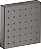 Módulo de chuveiro AXOR 28491341 ShowerSolutions 5 x 5 quadrado em preto cromado escovado - Bodyspray - Imagem 1