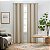 Cortinas de janela com ilhós Eclipse Pembroke 100% Blackout, Faux Linen, 160cm de comprimento x 107cm de largura, Cortinas Térmicas e Redutoras de Ruído para Sala de Estar, Quarto - Imagem 1