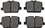 Conjunto de pastilhas de freio traseiras de cerâmica TRQ para BMW 330i Z4 Toyota GR Supra Base - Imagem 5