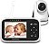 Monitor de bebê HelloBaby com câmera e áudio, monitor de bebê com tela colorida IPS de 3,2, pan-tilt-zoom totalmente remoto, visão noturna infravermelha, alcance de 1000 pés, comun - Imagem 1