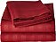 Conjunto de lençol listrado de 4 peças de alta qualidade de hotel Premier 1500 Silky-Soft Comfort Elegante Wrinkle-Free, Completo, Borgonha - Imagem 3