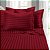 Conjunto de lençol listrado de 4 peças de alta qualidade de hotel Premier 1500 Silky-Soft Comfort Elegante Wrinkle-Free, Completo, Borgonha - Imagem 2