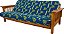 Capa de Futon College Covers Comfort West Virginia Mountaineers, Tamanho Completo (54 x 76 x 6) Adequado para Colchões de 6 e 8 - Imagem 2