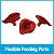 Alimentador de beija-flor de vidro decorativo - Corsage Carmesim (DTHF1) da Nature's Way Bird Products - Imagem 5